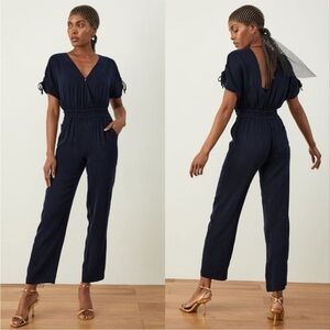 ADAY Cool Intentions Jumpsuit in Midnight Navy, Size XL.